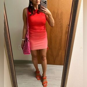 BB Dakota Red Sleeveless Sheath Mini Dress